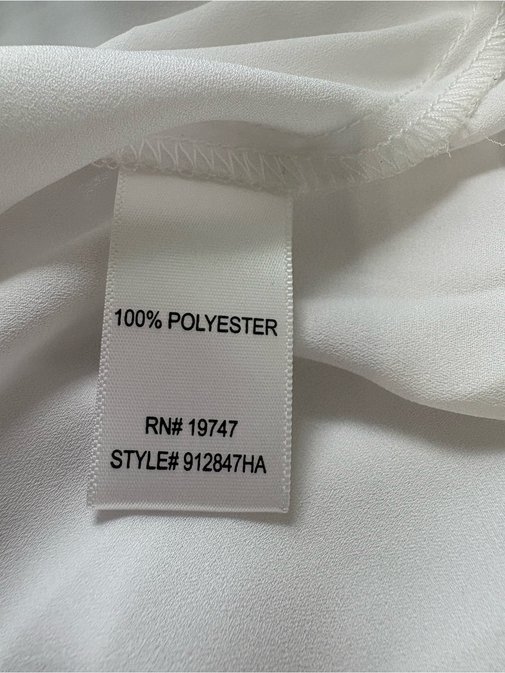 Counterparts White V-Neck Peplum Tunic - Picture 4 of 6